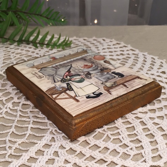 Vintage Prairie Kitchen With Cats Wooden Plaque Cottagecore - Picture 10 of 12